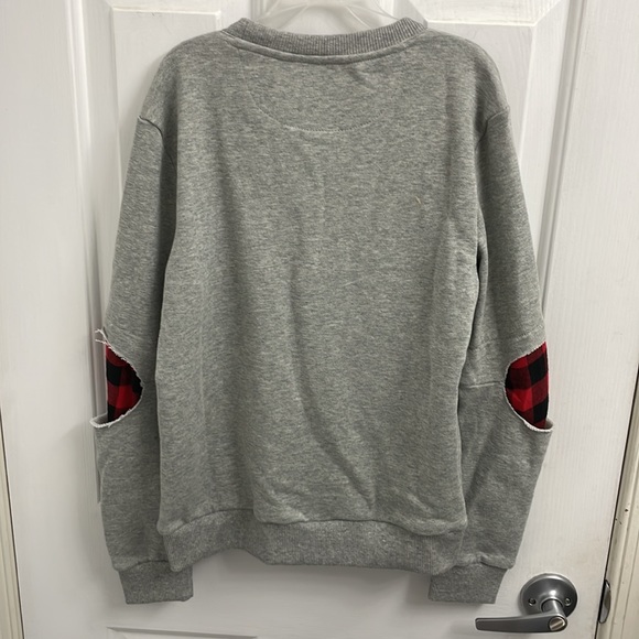 Boys gray sweatshirt by Hudson size M. NWT. - Picture 6 of 7